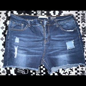 Denim shorts
